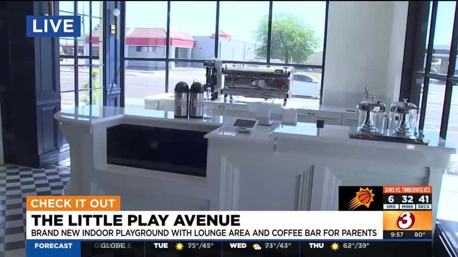 Filming at The Little Play Avenue for Good Morning Arizona